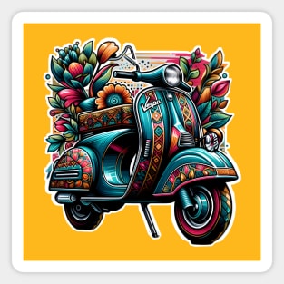 Colorful Scooter Magnet